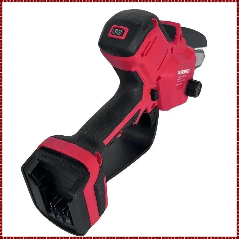 Mini Brushless Cordless Electric Chain Saw Pruning Saw Power Tool for Garden Tree Trimming Fit Milwaukee Battery view 3