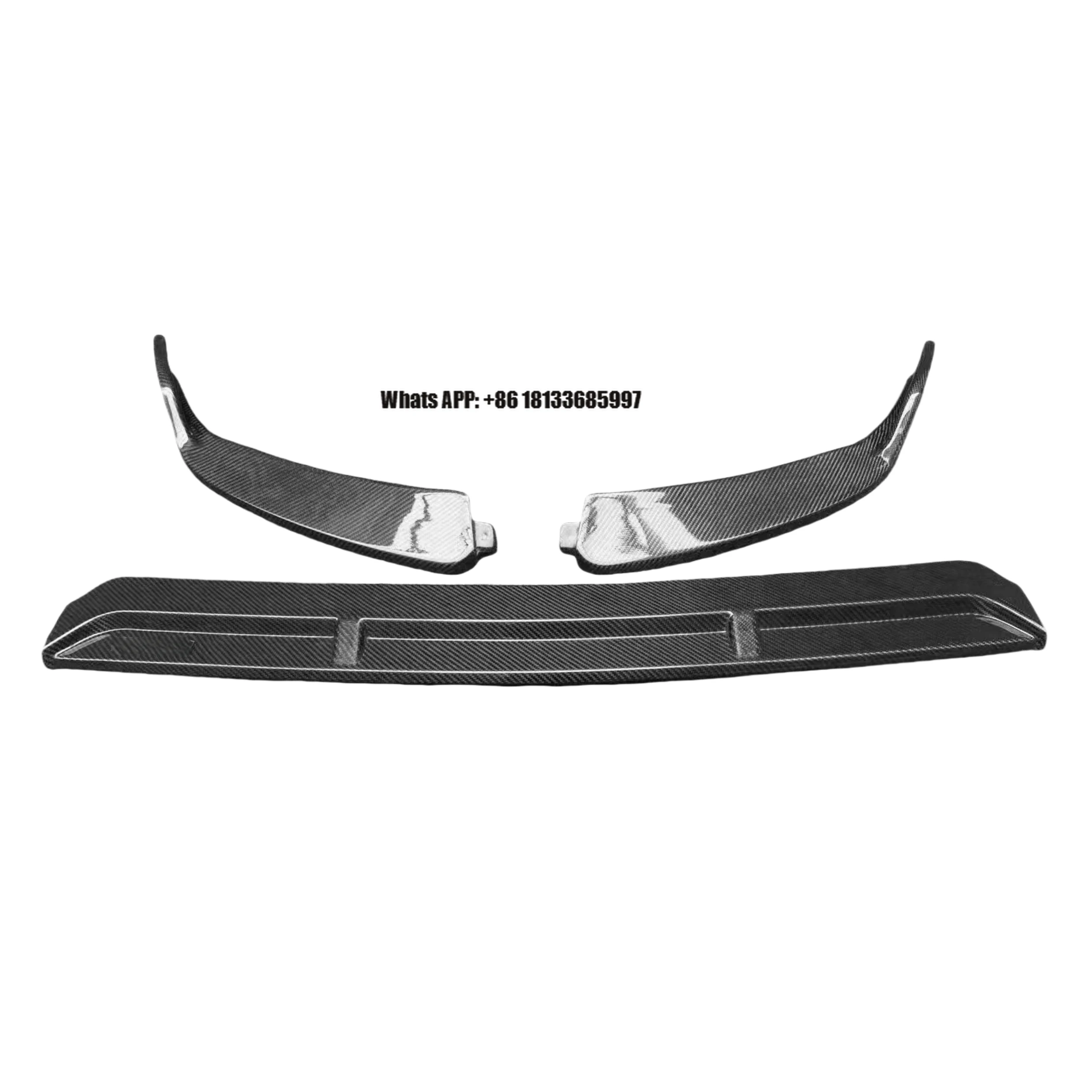 

Bumper Lip for Mercedes for Benz C-Class W205 LCI 2018-2021 Car Only Upgrade Body Kit 3 Piece Carbon Fiber Front Lip Brand New