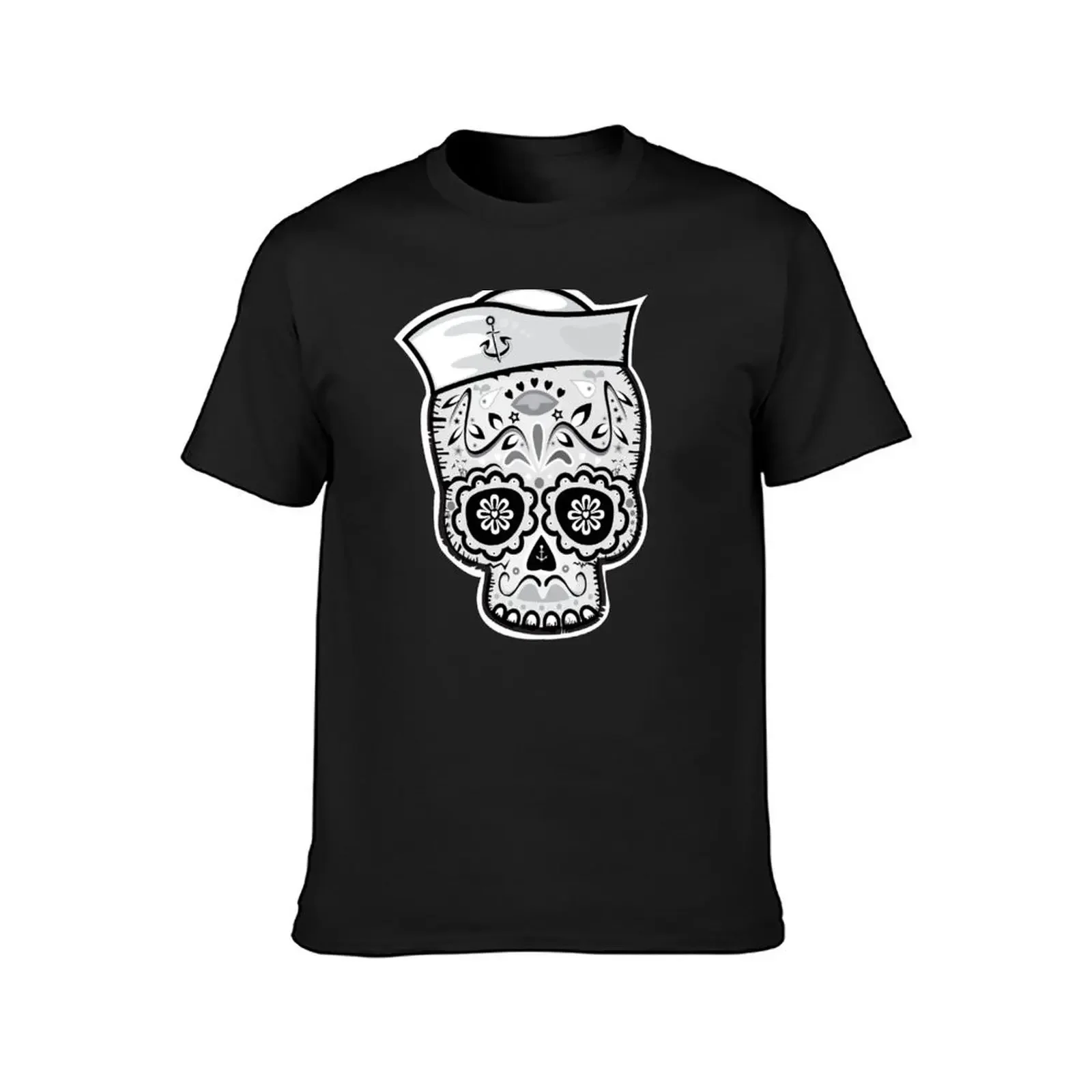 Marinero muerto sugar skull T-Shirt custom t shirt custom shirt animal prinfor boys plain white t shirts men