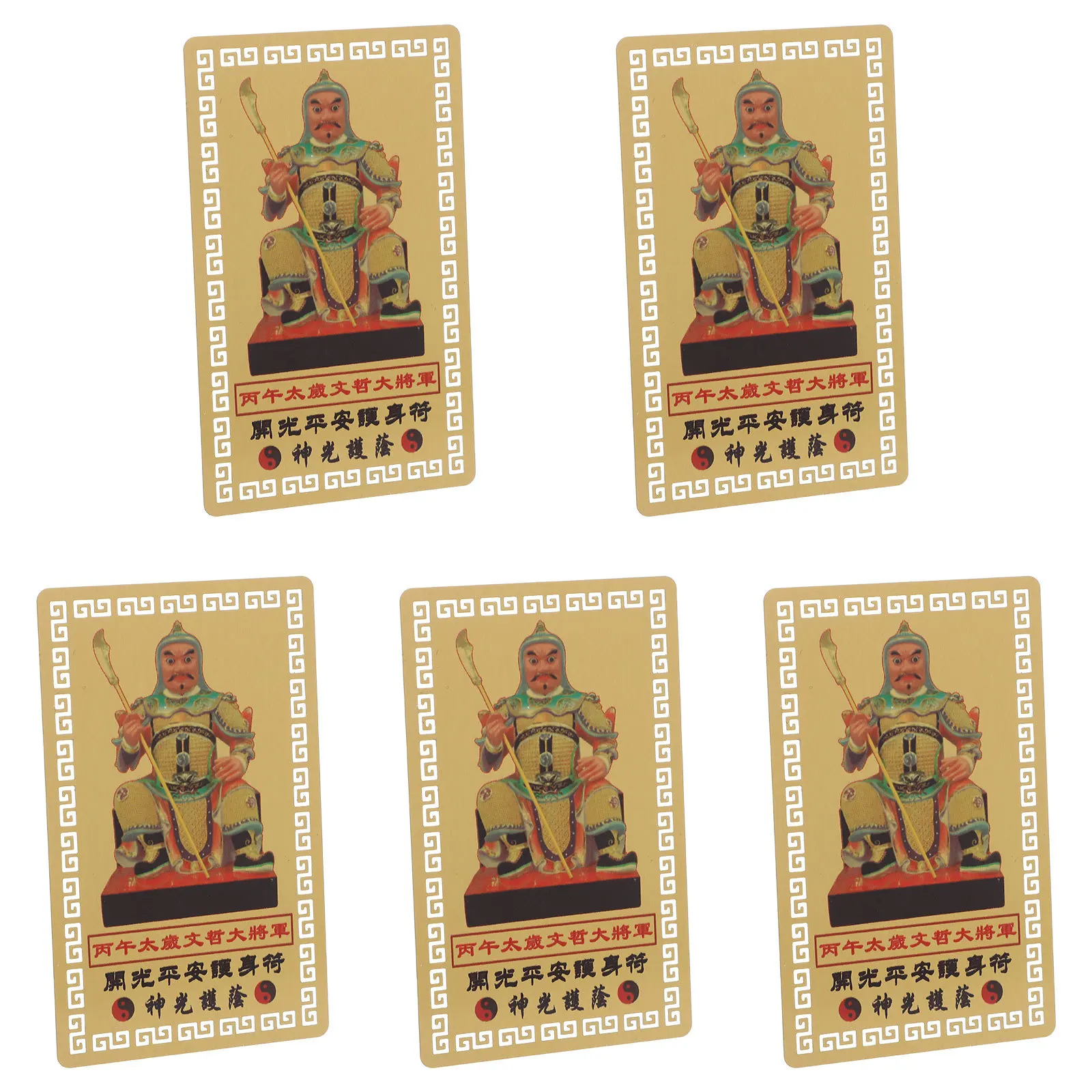 

6 Pcs Amulet Card 2026 Zodiac for Luck Chinese Protection Decorative Horse Fengshui Decoration
