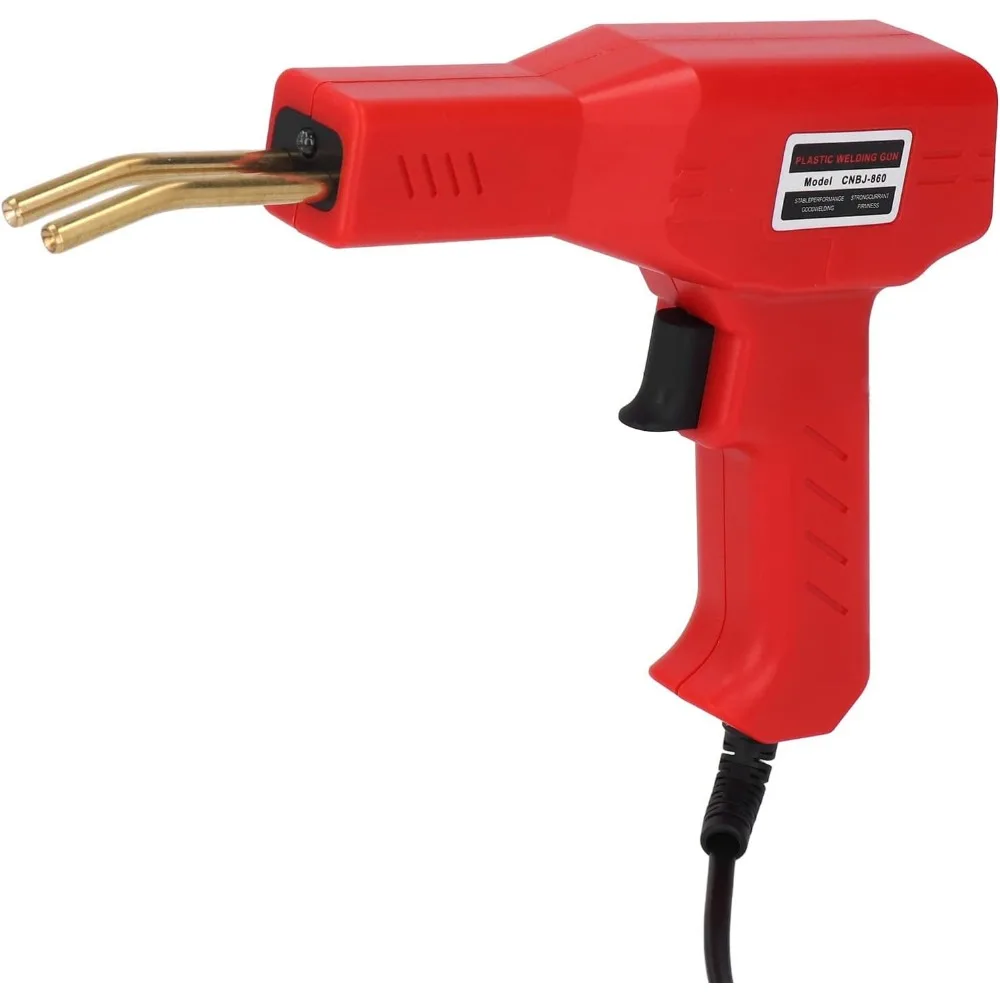 ماكينة لحام البلاستيك 50 وات، ماكينة لحام دباسة ساخنة محمولة باليد، طقم تصليح مصد السيارة مع 4 أشكال من الدبابيس للوحة القيادة،