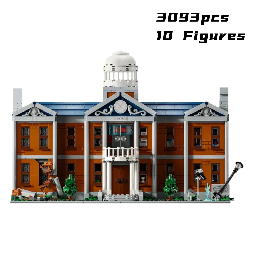 3093Pcs X-Mansion Xavier Institute Modular Architecture Model Bricks 76274 Building Blocks Hero Set Adults Toys Birthday Gifts