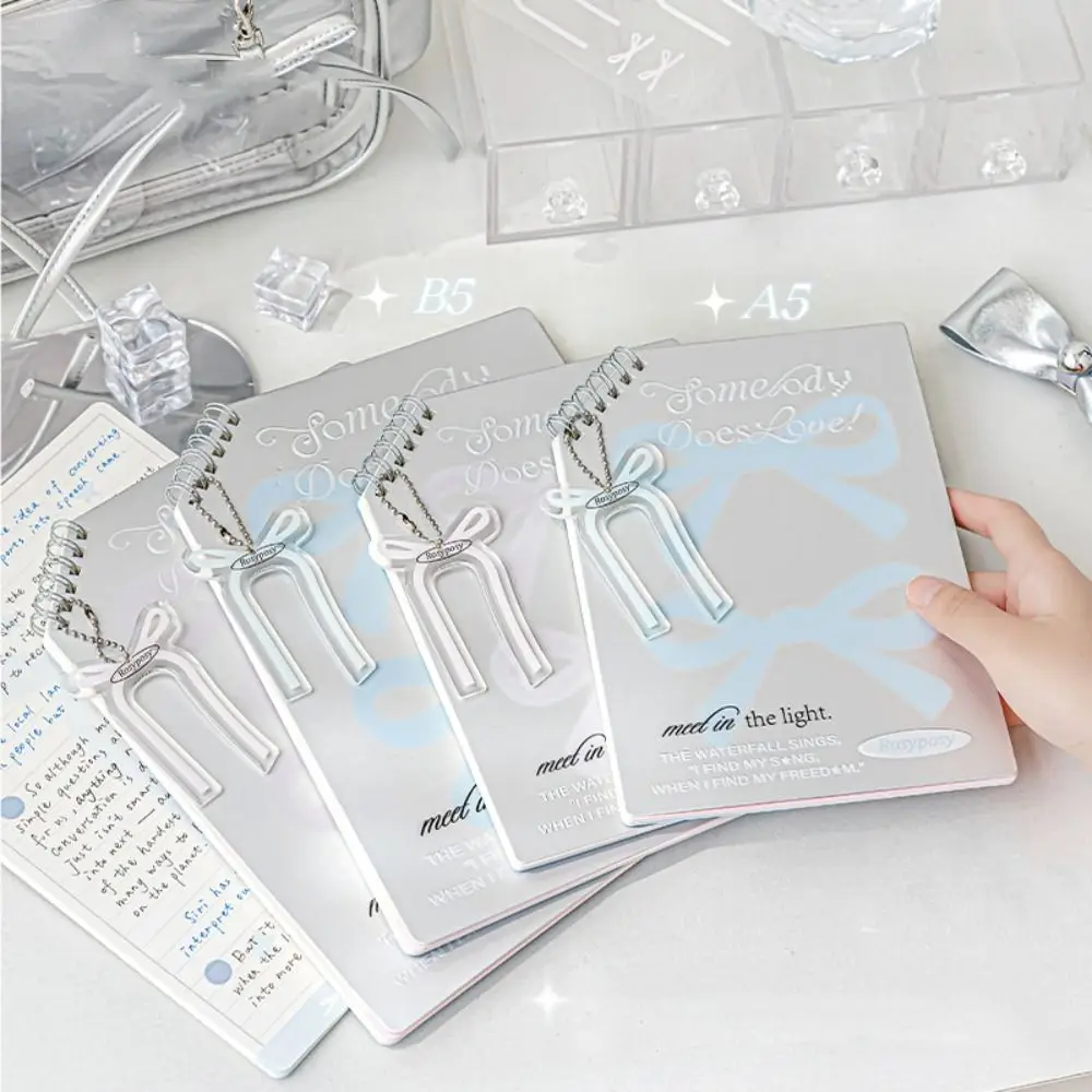 

B5/A5 Diagonal Notebook Creative Elegant Agenda Planner Lines and Grid Pages Oblique Style Korean Coil Notebook Girls