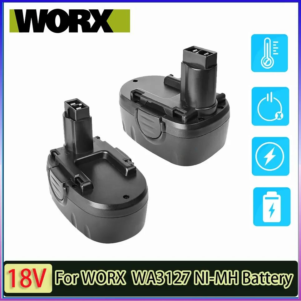 

For WORX WA3127 18V Ni-MH 4.8AH 6.8AH 9.8AH Battery Replacement WA3152 WG250 WG150s WG152 WG541 WG900 WG901 Cordless Power Tool