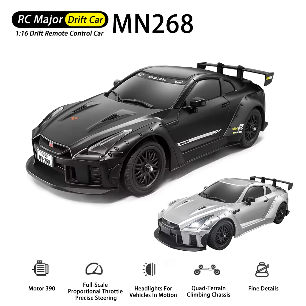 

1/16 MN268 RC Drift Car 2,4G Гоночный автомобиль с дистанционным управлением 20 км/ч Высокоскоростная внедорожная модель гусеничного автомобиля Игрушки для детей