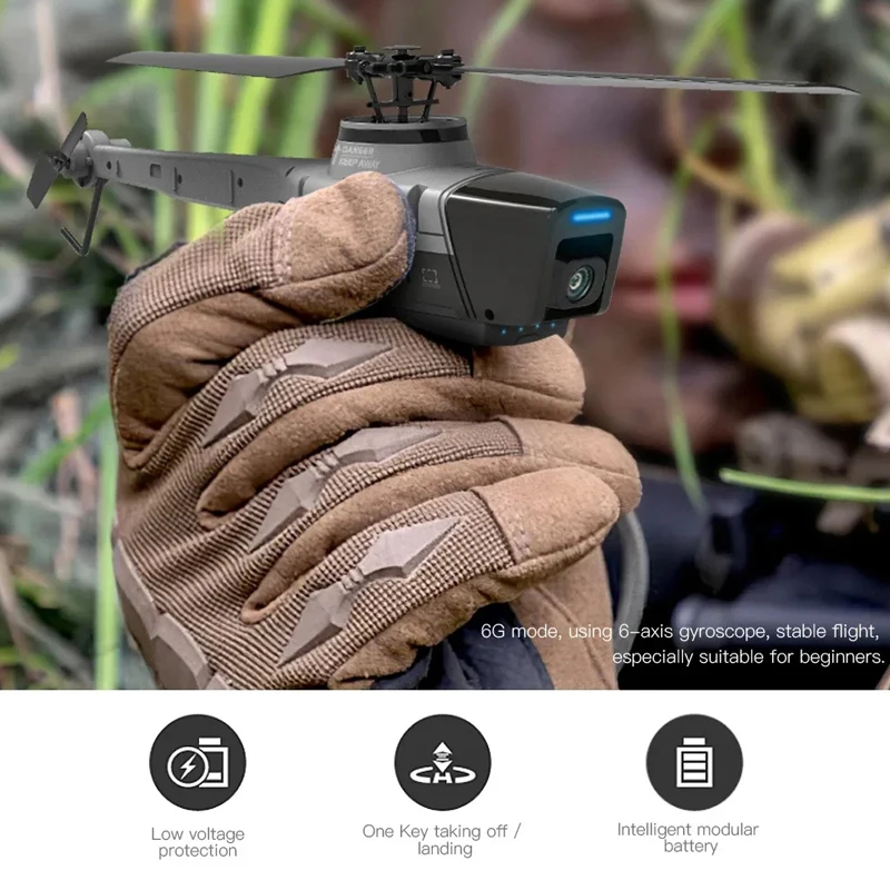 RC ERA C128 RTF RC Hubschrauber mit Kamera 720P Optischer Fluss 6-Achsen-Gyro stabilisiertes professionelles 4-Kanal-Fernbedienungs-Aicraft