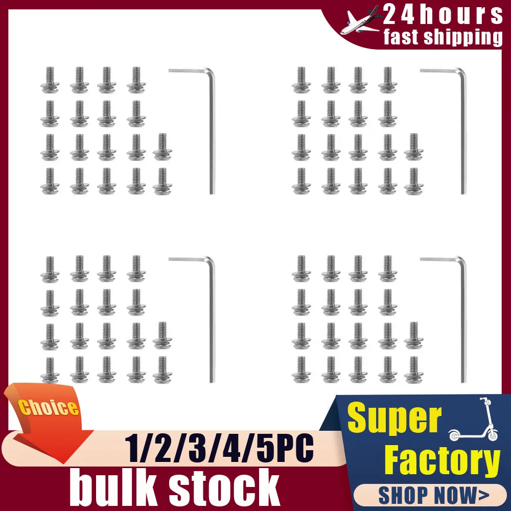 

Stainless Steel Metal Bottom Battery Cover Screws Tool Electric Scooter Accessories For Segway Ninebot MAX G30 G30LP G30D 4Sets