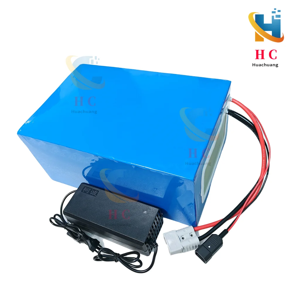 lithium 72V 60Ah lifepo4 lifepo4 battery BMS 24S 76.8V deep cycle for 5000W 3500W bike scooter Motorcycle + 10A charger