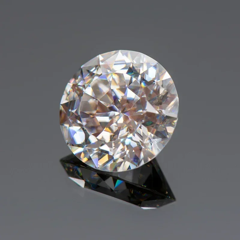 Moissanite Round Shape D Color 100 Faces Cut Nine Arrows VVS1 Bead for Charms DIY Jewelry Making Material with GRA Certificate