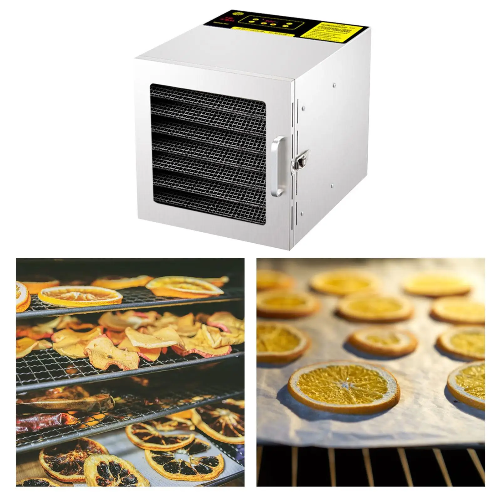 

Food Dehydrator Adjustable Multifunction 8 Trays for Bread Mushrooms Flowers