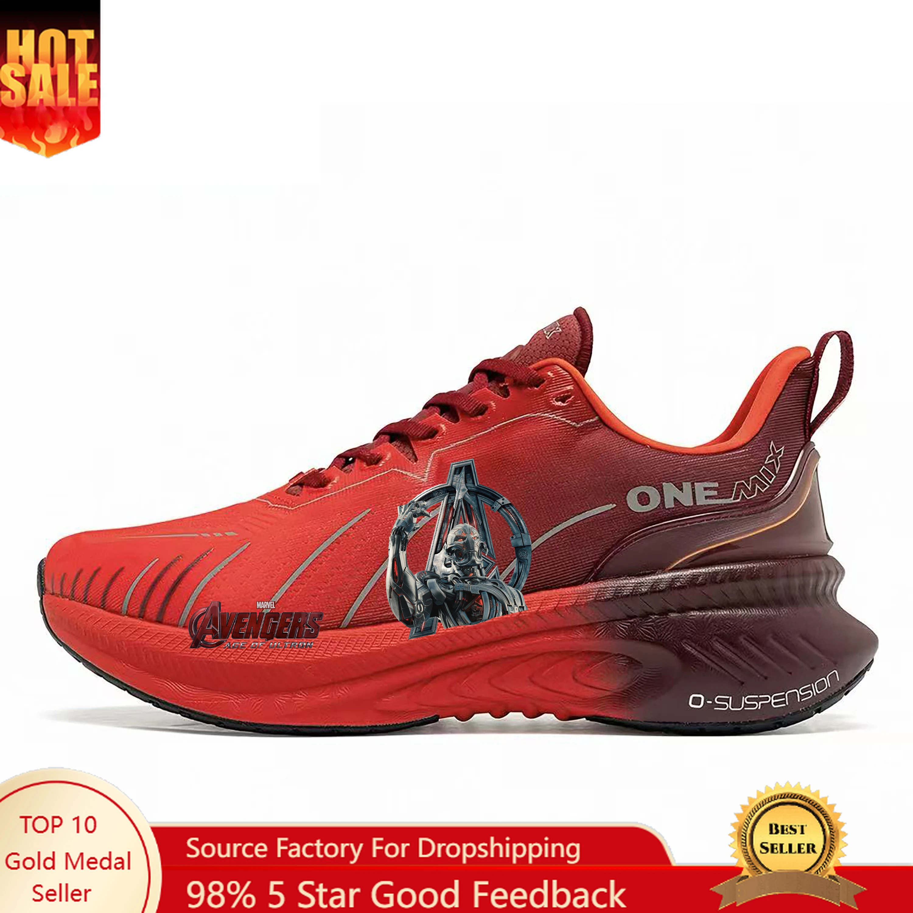 ONEMIX Marvel Ultron, Zapatillas para Correr, para Hombre y Mujer, con Amortiguación de Aire, para Deportes al Aire Libre, Personalizables