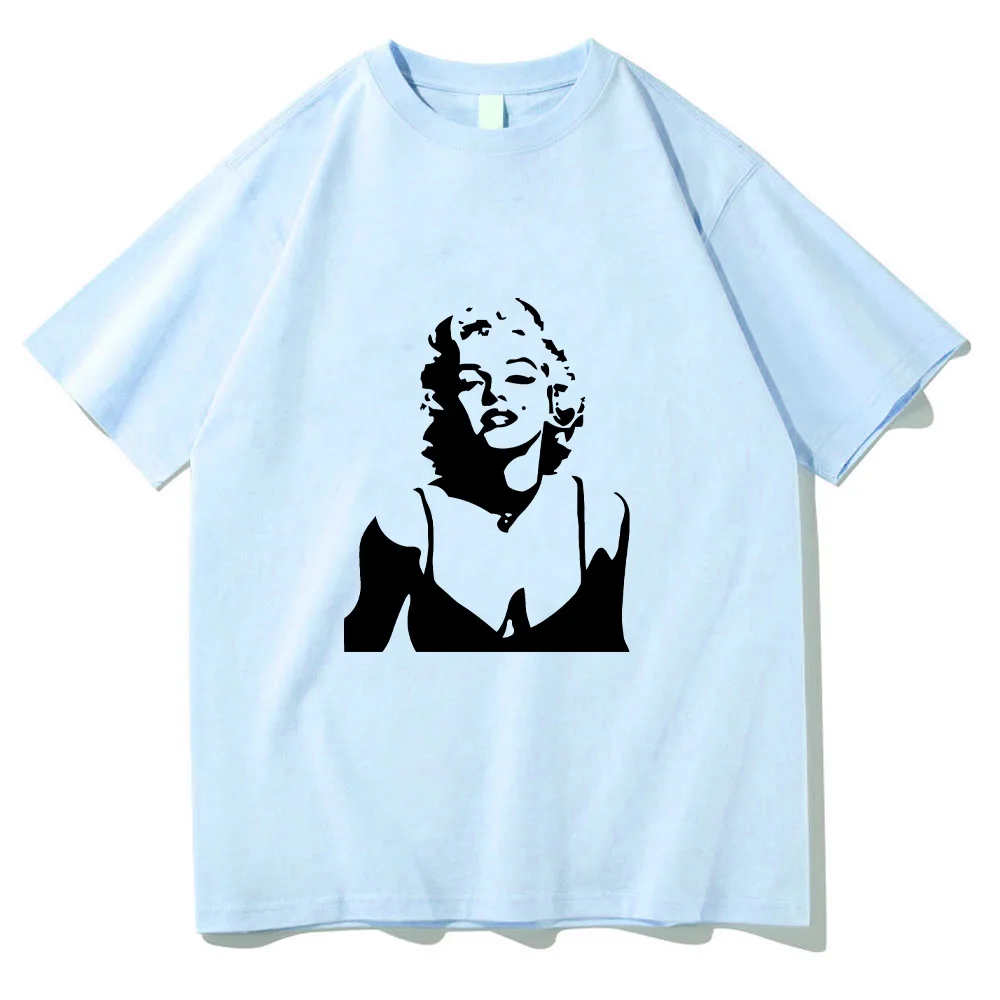 Marilynmonroe T-Shirt Voor Lente 100% Katoenen T-Shirt Funko Pop Hoge Kwaliteit Esthetische T-Shirts Ropa De Mujer O-hals T-Shirt