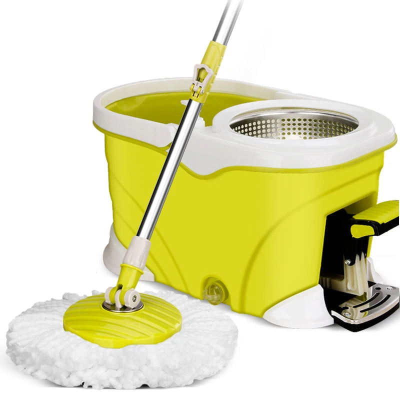 

Spin Mop and Bucket with Wringer Set,Foot Pedal Spinning Mop Floor Cleaning System for Hardwood Laminate Tile Floors