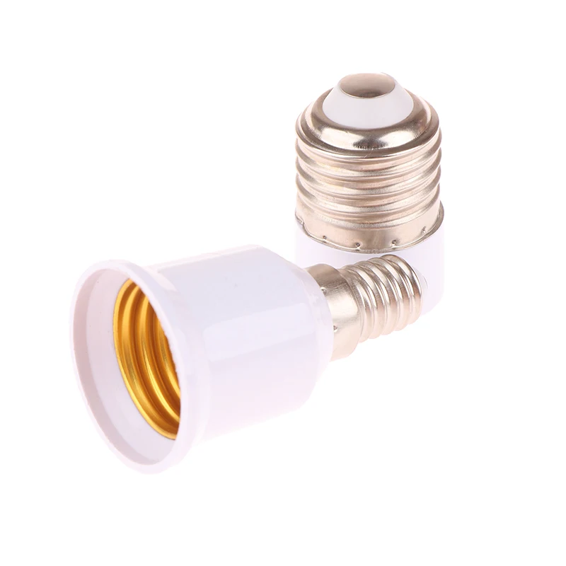 Convertidor de bombilla LED E14 a E27/E27 a E14, soporte de base para bombilla, adaptador de conversión de enchufe E14 hembra a E27 macho, 1 ud.