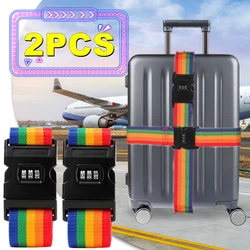 2/1PC Luggage Buckle Strap Anti-theft Password Lock Packing Belt Luggage Strap Bundling Belt Packing Belt Strap Suitcase Belts