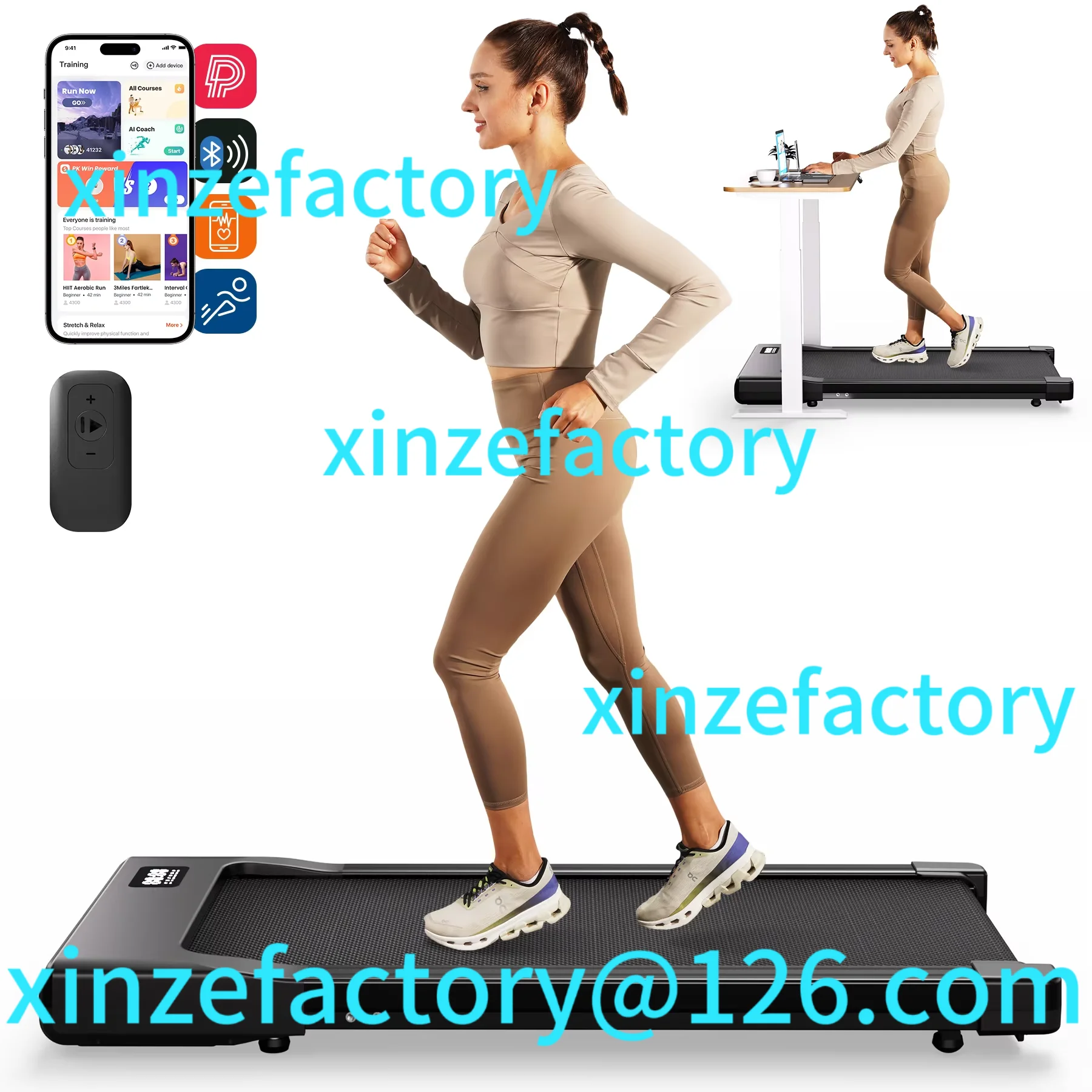 

Be suitable for Walking Pad Under Desk 2 in 1 Portable Treadmill