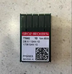 100 Pcs Groz Beckert Sewing Needle FFG/SES DB X 1 SAN 10 1738 SAN 10 Nm 65/9 70/10 75/11 80/12 For Sewing Machine