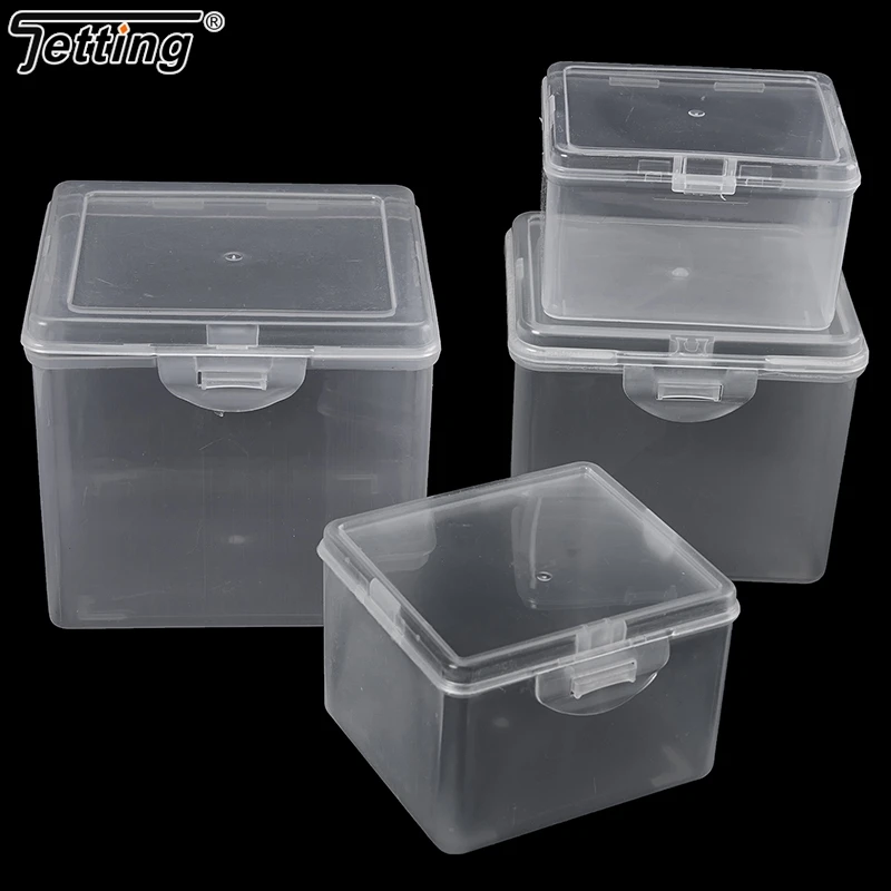 Translucent Storage Box With Lid For Jewelry Stationery Headwear Rectangular Collection Case Multipurpose Home Organizer Box