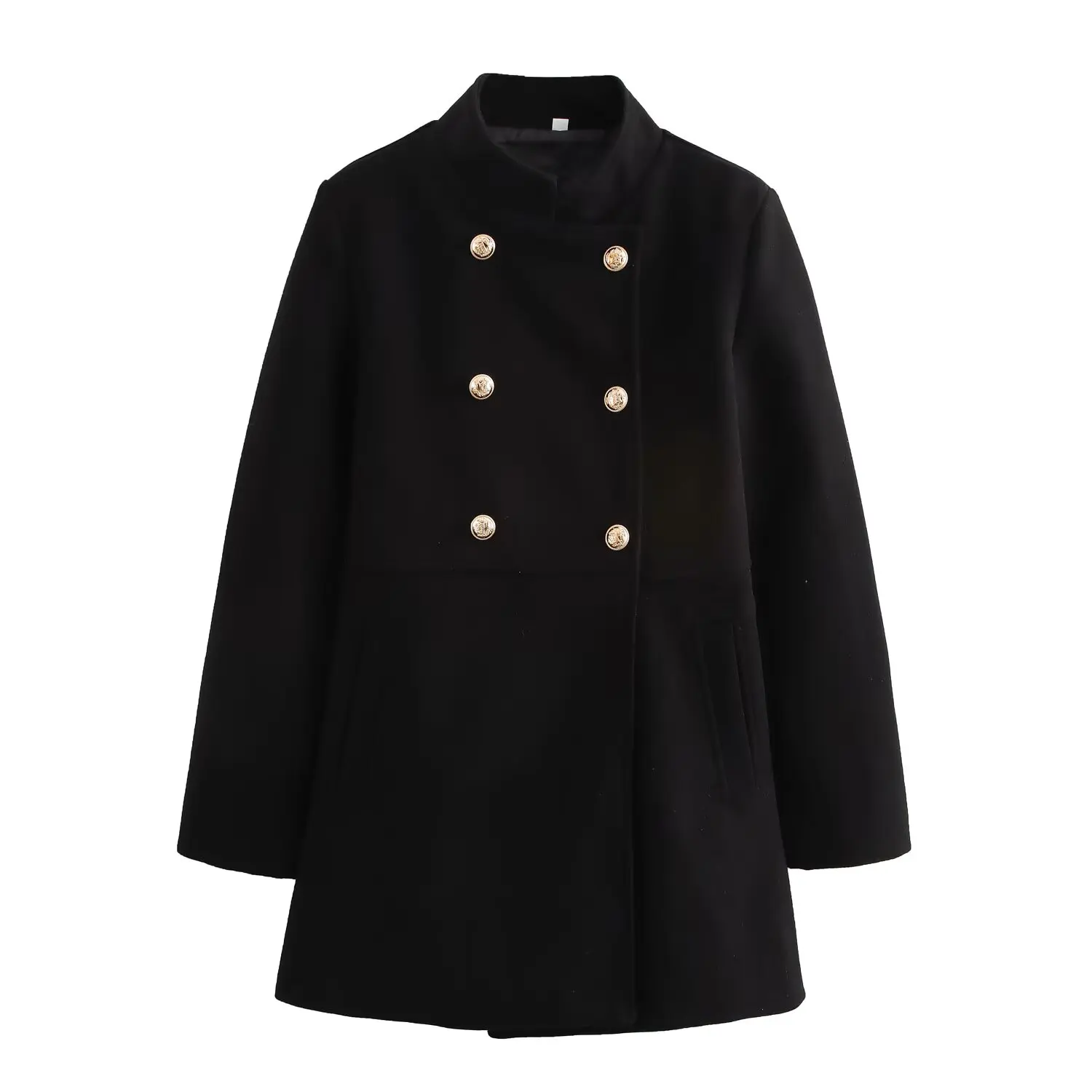

2025 Summer Women's Clothing European and American Style Fashionable All-match Long Sleeve Double-breasted Coat