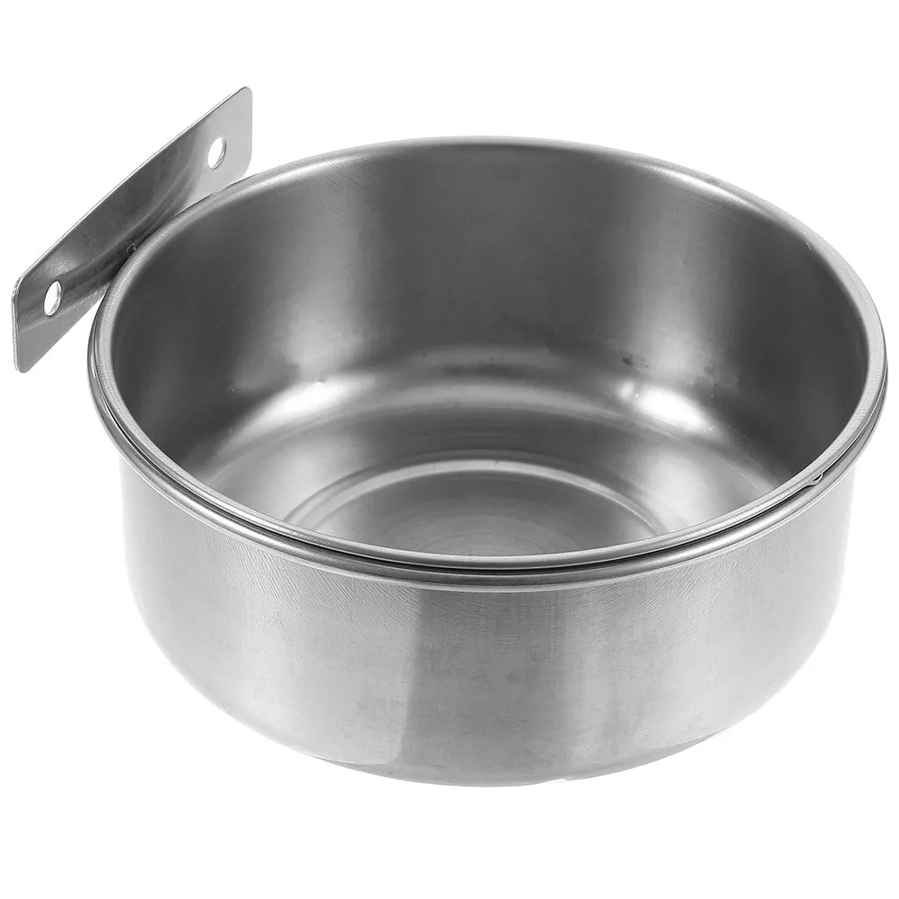 

Миска для собак из нержавеющей стали, прочная, для еды и воды, для кошек и щенков, с антискользящим покрытием, подвесная, износостойкая, легко моется