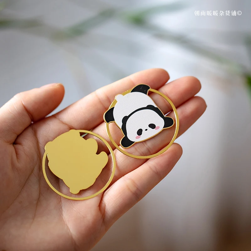 Chaoyu Cute Panda Metal Bookmark Chinese Style High-End Exquisite Student Reward Small Gift Practical and Creative