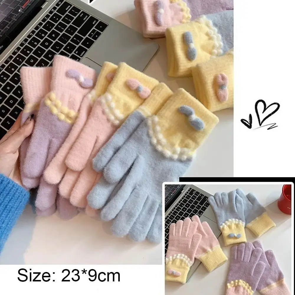 موضة لينة قفازات كاملة الأصابع يندبروف الباردة والدليل على قفازات الشتاء الملونة الدافئة القيادة التزلج القفازات الاطفال قفازات وقفازات