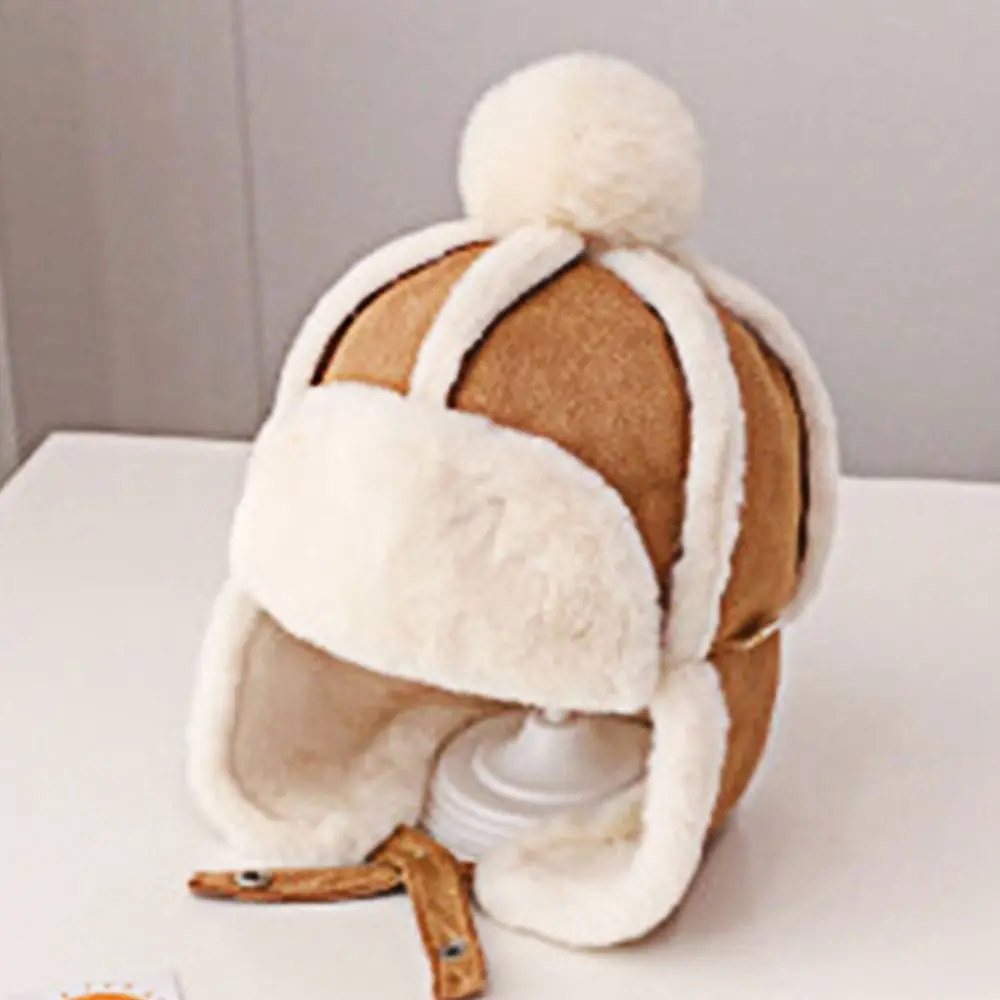 

Unique Comfortable Face Protection Fashion Design Winter Solid Color Baby Hat Hat Korean Cap Children Hat