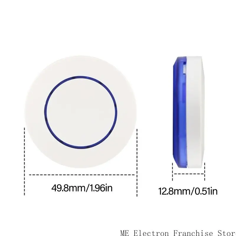 T5EA 1 زر جولة RF التحكم عن بُعد حساسية عالية للإضاءة وأوراق الأمن