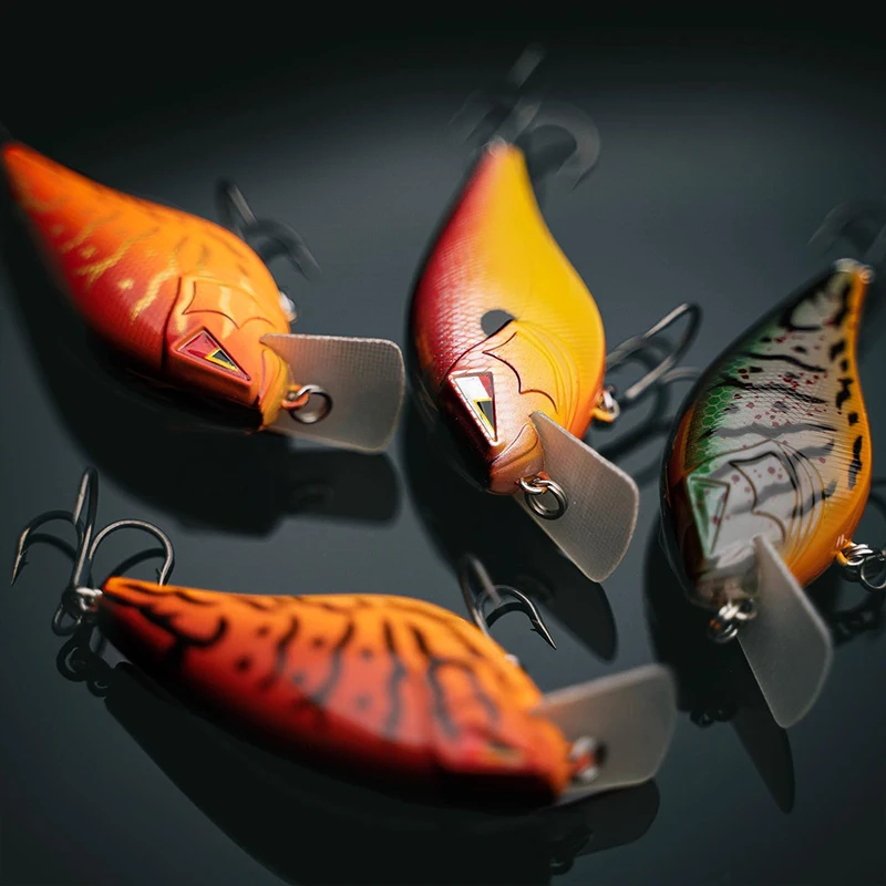 

ARK ZAS2.5 Bakelite Square Tongue Plate Shallow Fat Man Japanese Custom Three Hooks, Far Throw Lure Bait