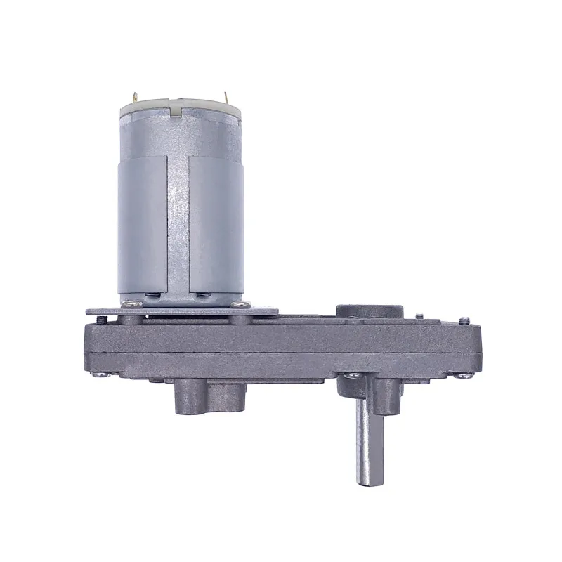 웜 기어 모터 12V 감속기 20-157RPM DC 고토크 전기 모터 메탈 기어 자동화 장비용 역방향 자동 잠금 장치