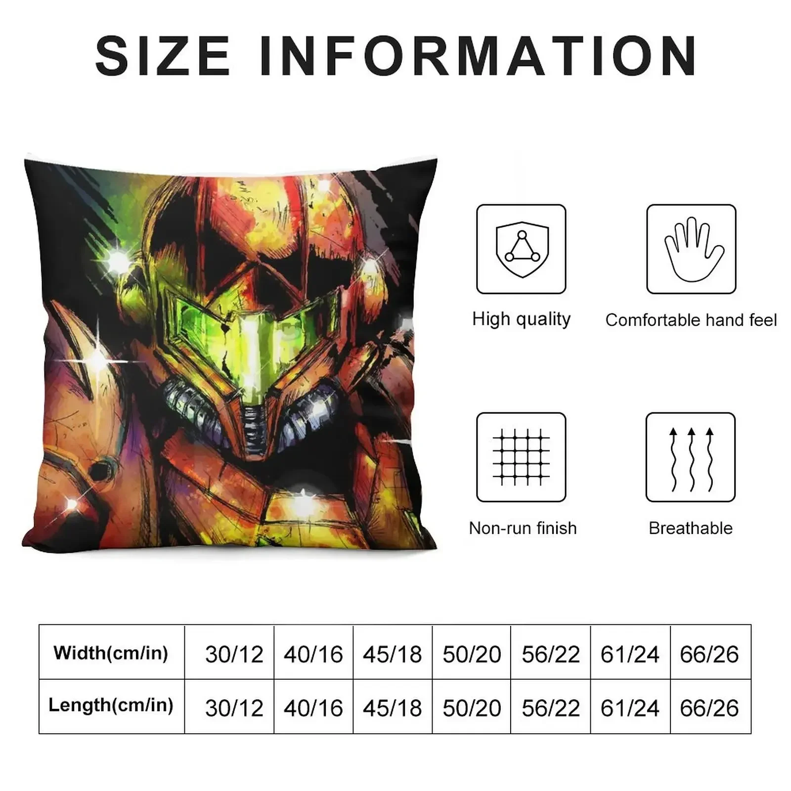 Metroid Varia Suit Samus Throw Pillow Pillows Aesthetic Throw Pillow Covers pillow