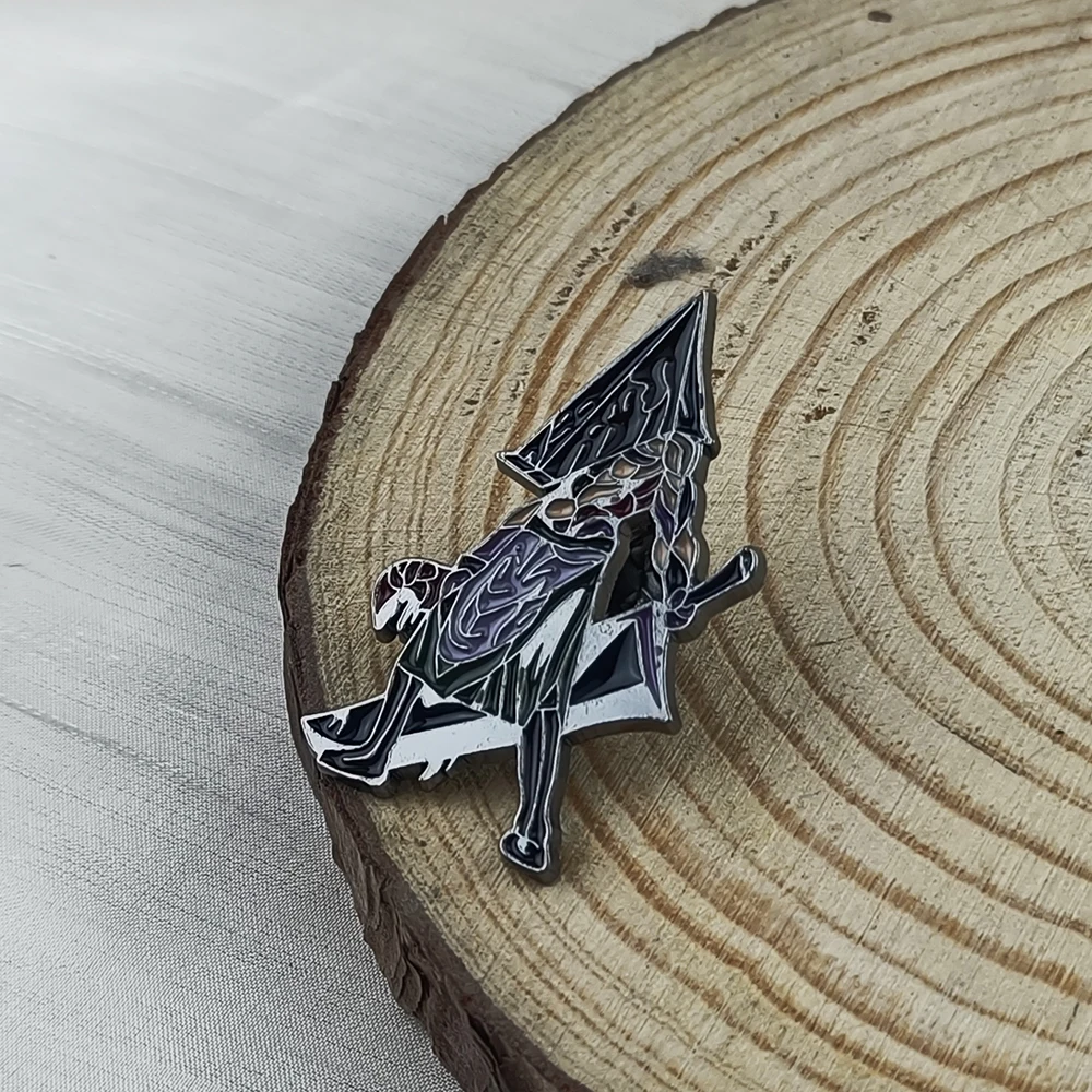 Game Silent Hill Pin Men's Backpack Pin Metal Badge Denim Jacket Brooch Fashion Clothes Accessories