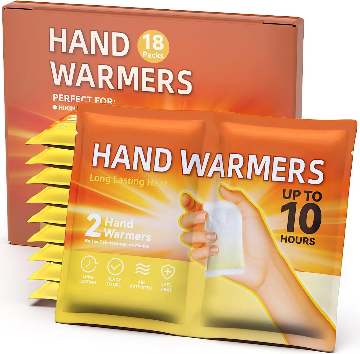 

Одноразовые грелки для рук - до 10 часов тепла, быстрое активирование, портативные, без запаха, согревают руки.