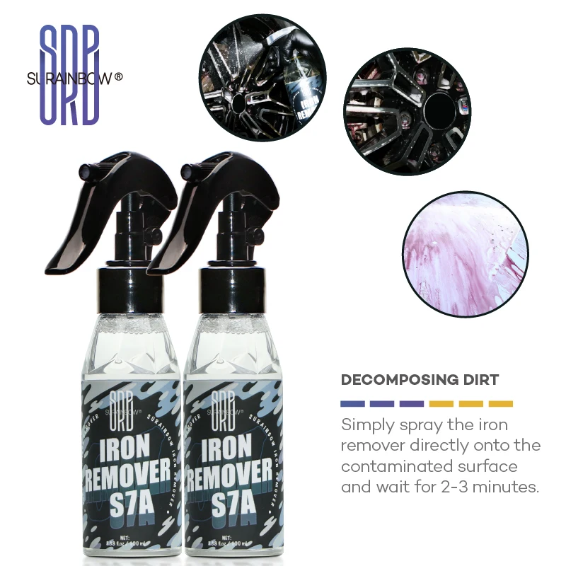 Iron Remover - Iron Out Fallout Rust Remover Spray for Car Detailing | Remove Iron Particles in Car Paint | Use Before Car Wash