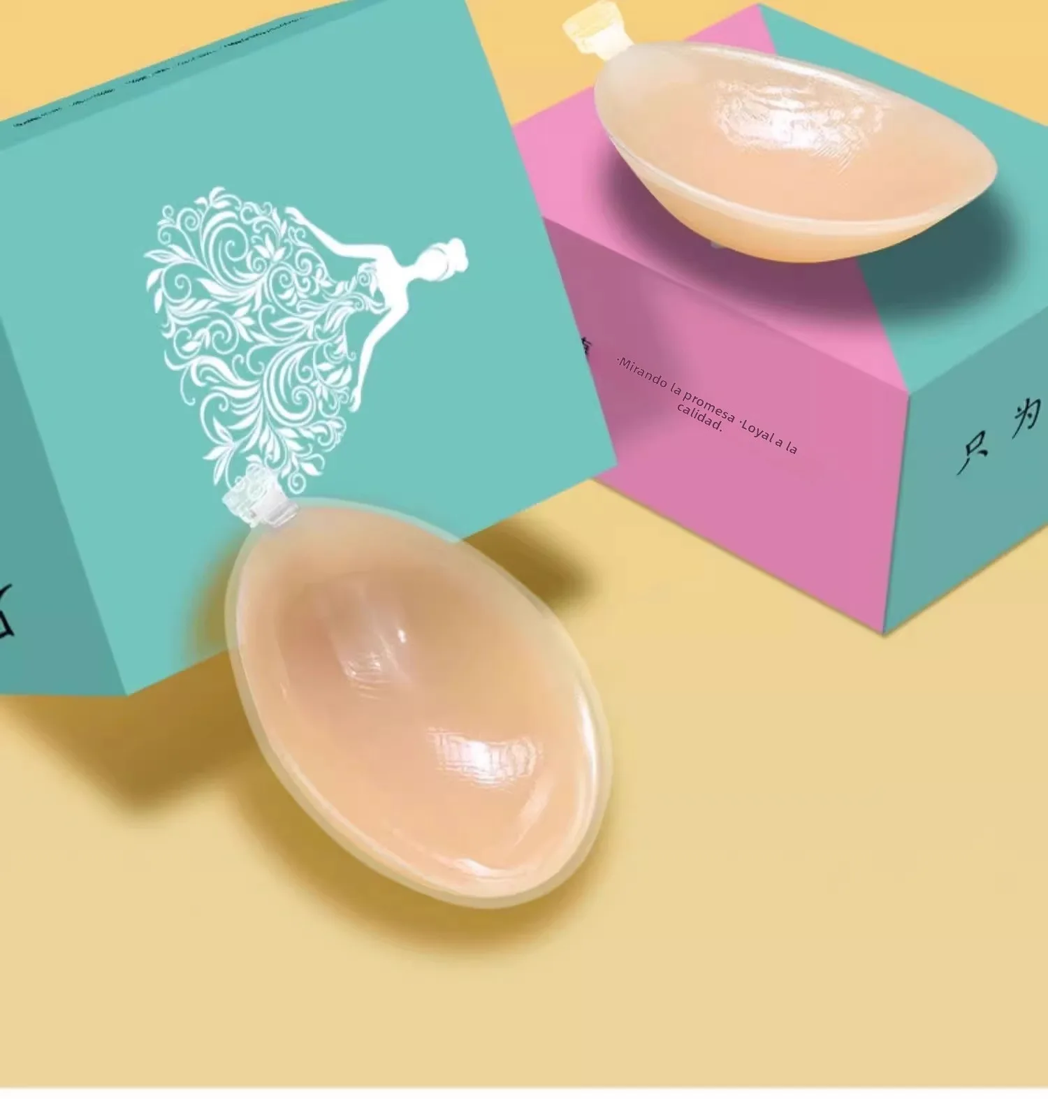 Cubrepezones de silicona transpirables para mujer, sujetador sin tirantes para vestido de novia, ropa interior invisible engr...