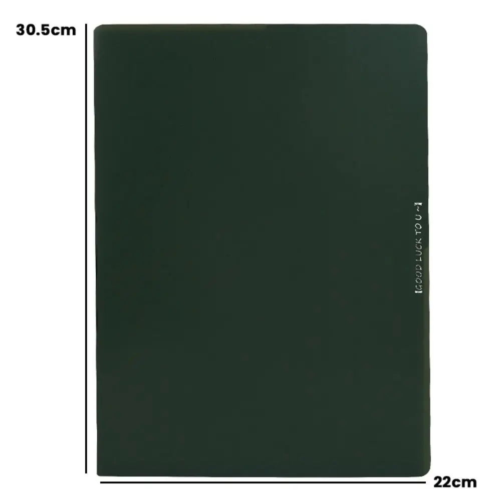 5PCS/Set PP A4 File Folder L-shaped Gradient Color File Organizer Waterproof High-capacity Business Contract Clamp School Office