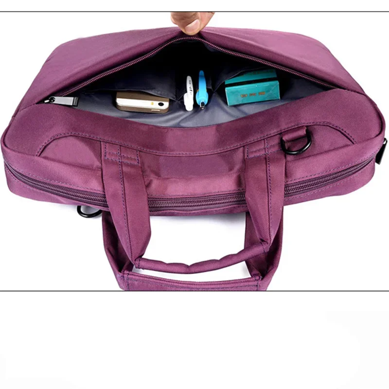Imagem -05 - Nylon Airbag Ombro Bolsa para Homens e Mulheres Laptop Bolsa Bolsas de Computador Messenger Bolsa Impermeável Notebook Bolsa 17.3 17 15.6 14