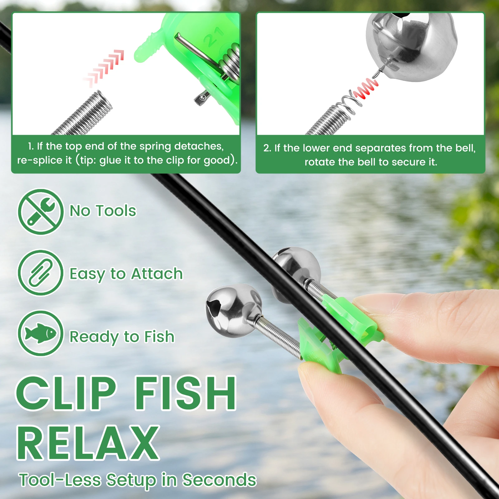 30 Buah Alarm Gigitan Ikan, Be - Fish Alarm ulasan dan harga