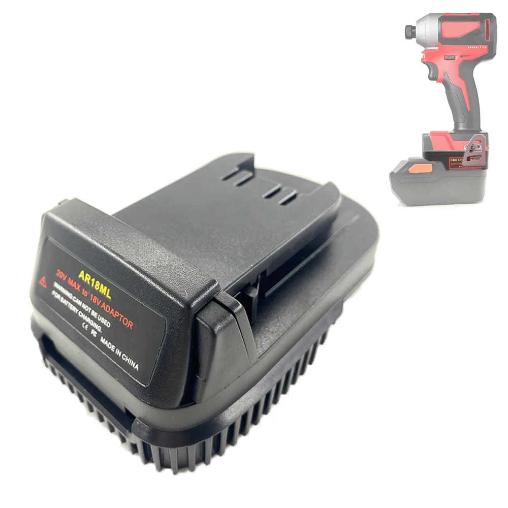 

Adapter for Ridgid / AEG 18V 20V Lithium Battery Convert To for Milwaukee 18V Li-ion Battery Power Tools Electric Drill Use