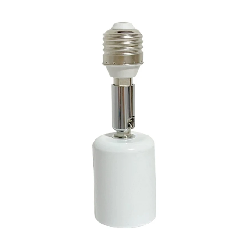  E27 Bulb Socket Extender 90 Vertical 360 Horizontal Adjustment 150W Ceramic Metal Heat Resistant Lamp Adapter Head