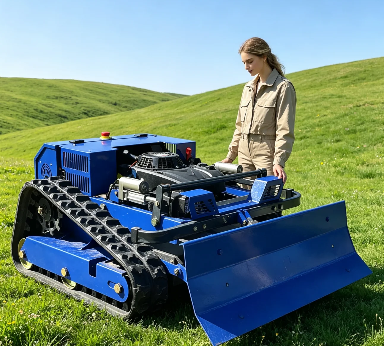 Customized zero turn mower Radio Controlled Lawn Mower Robot Remote Control Lawn Mower For Orchard Hillside