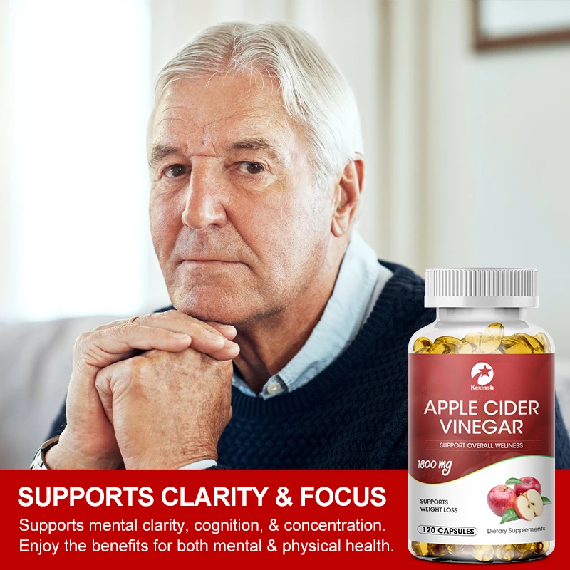 Kexinsh Apple Cider Vinegar Capsules Slimming Products Balancing Cholesterol &Blood