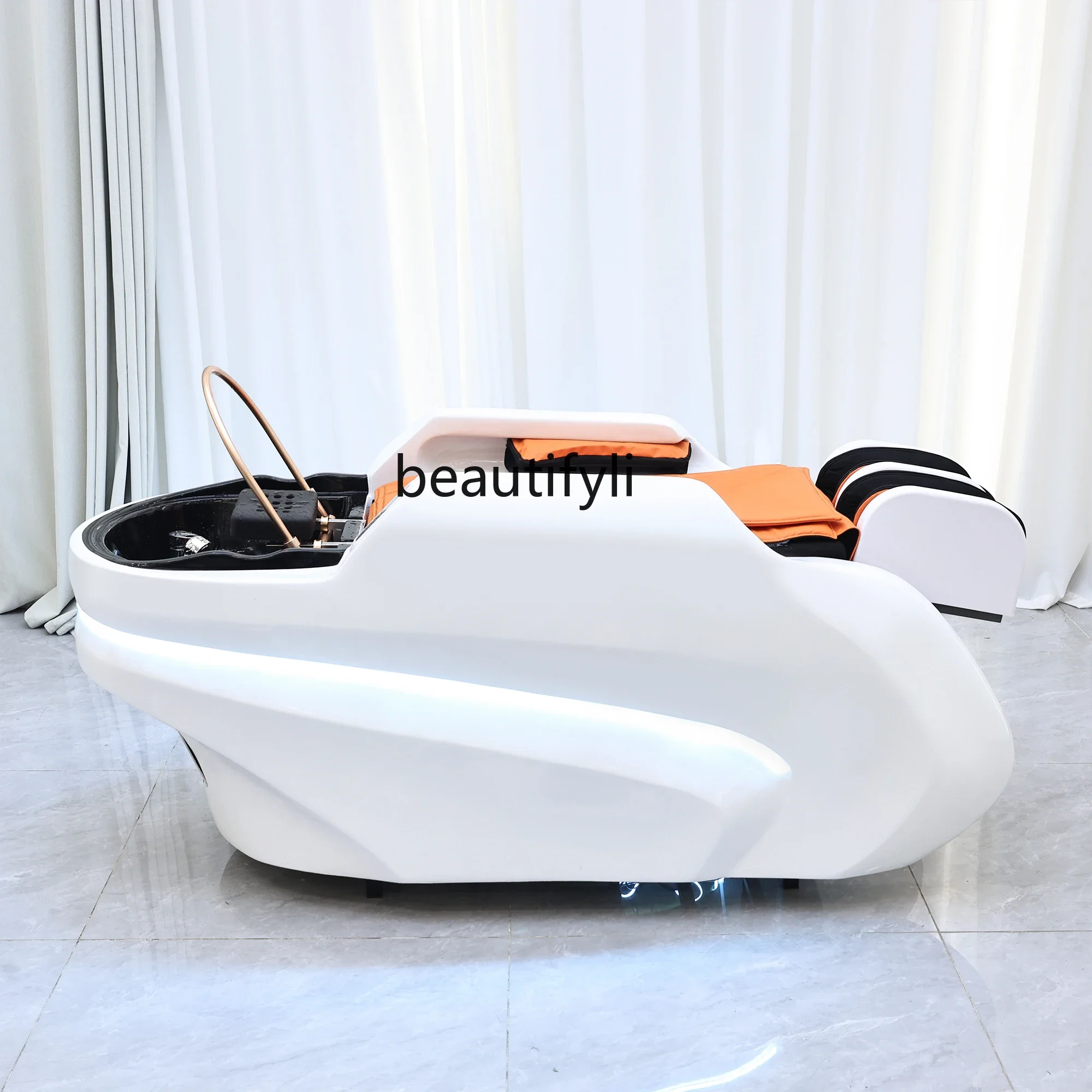 

High-end intelligent electric massage shampoo bed Barber shop head treatment bed Water circulation beauty bed9344