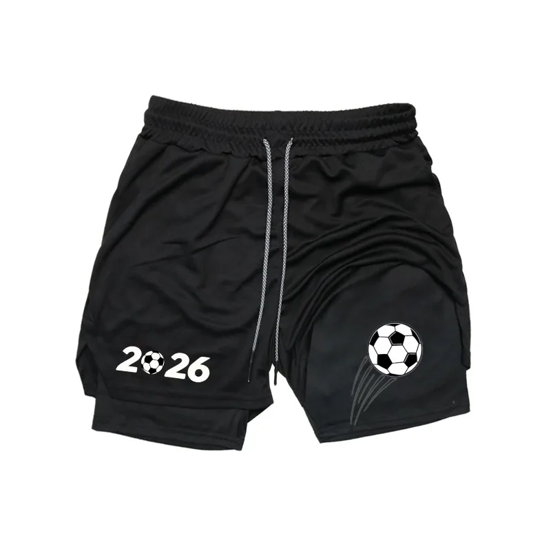 Quick-drying Fitness High-performance Shorts Men Sports Exercise Training Fashion Bodybuilding Gym 2-in-1 Stretchy Performance