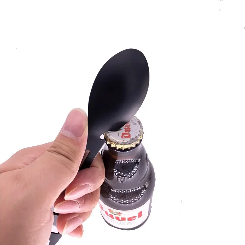 1PC 8in1 Multifunctional Whistle Knife Outdoor Camping Survival Spork Kitchen Multifunctional Wrench Bottle Opener Spoon