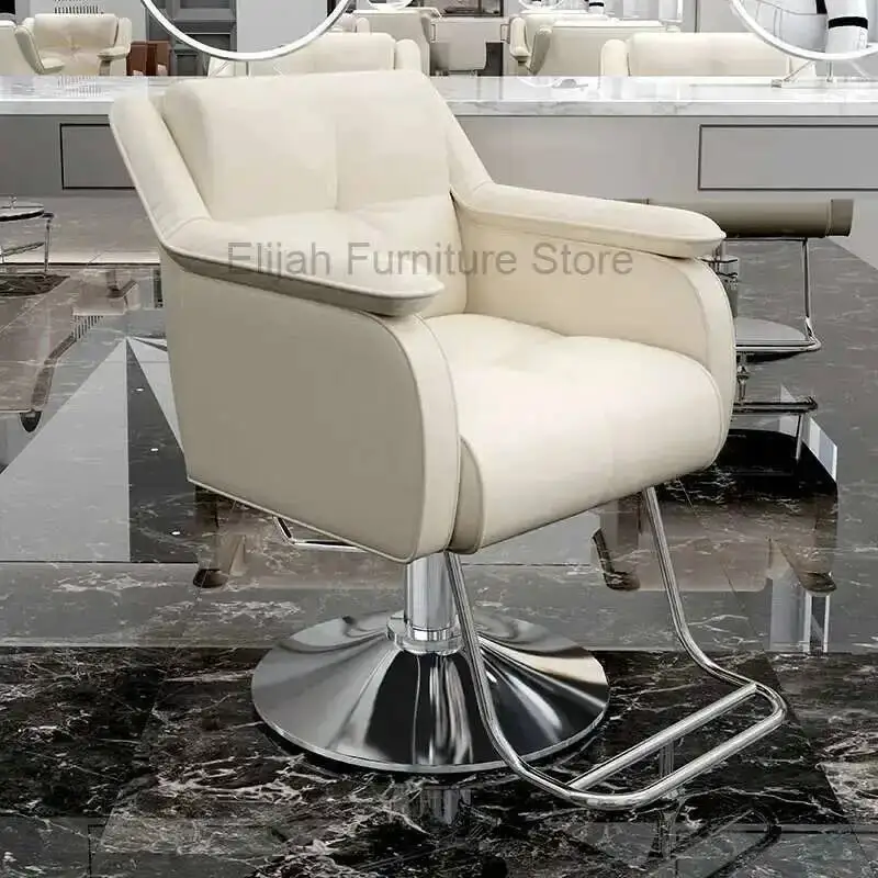 

Fashion Simple Barber Chairs Hair Salon Professional Lift Swivel Barber Chairs Ergonomic Comfort Salon Furniture Cadeiras FYBC