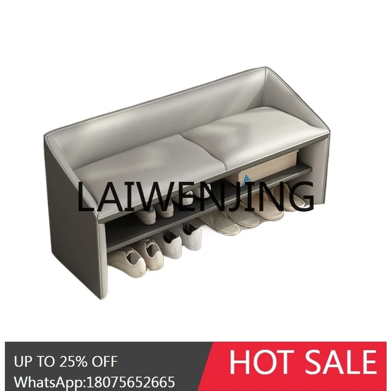 

RWJ Home Art Solid Wood Soft Bag Bench Storage Shoes Rack