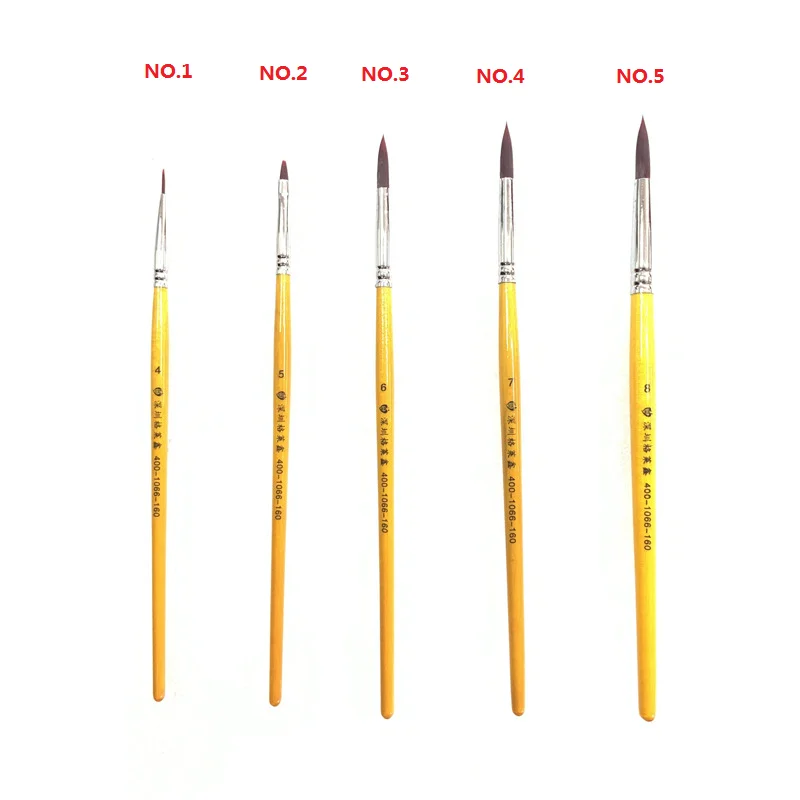 

3pcs Dental Lab Tools Nylon Wool Glazing Brush Dental Glazed Pen Dental Porcelain Pen