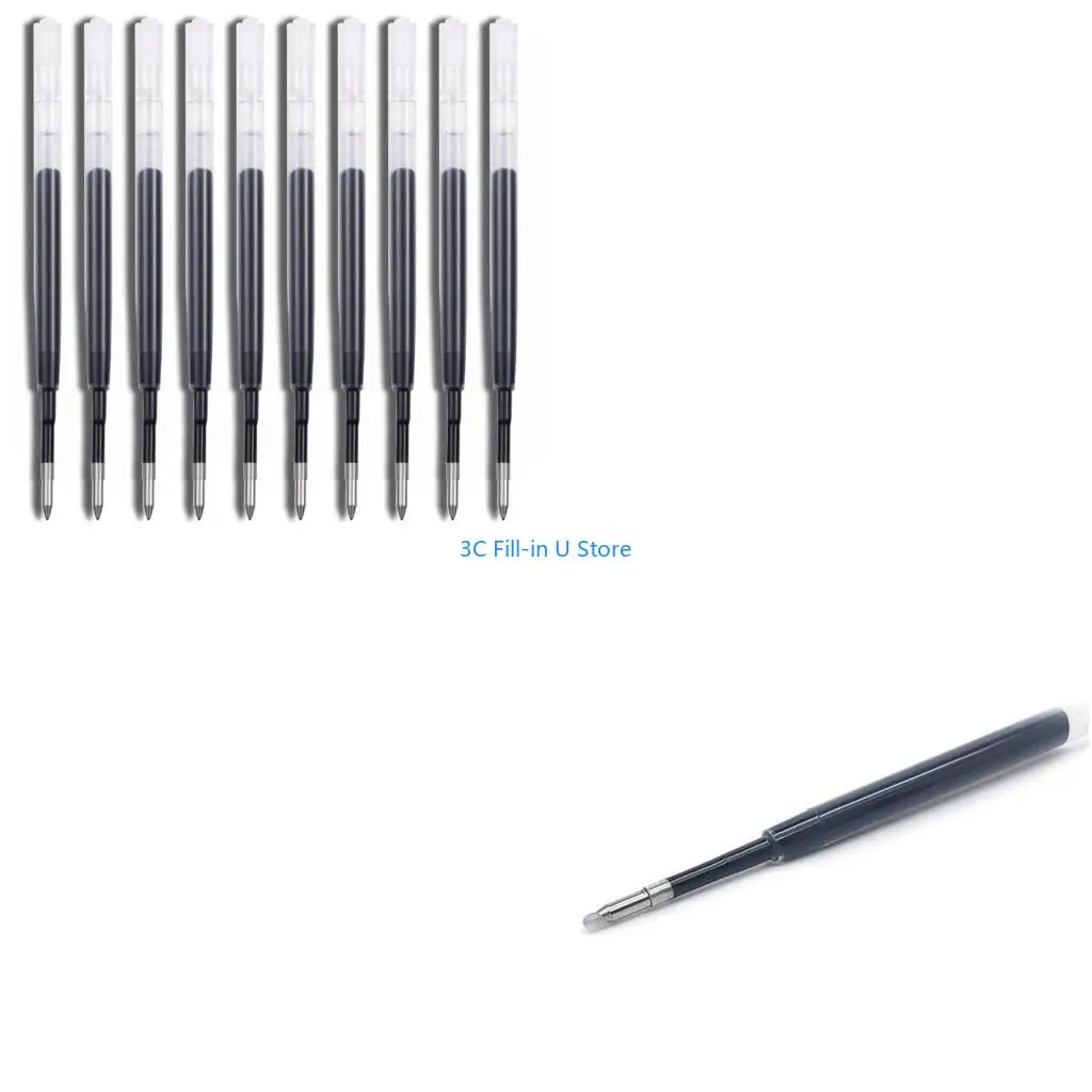 

G8TA Retractable Gel Pen Refills Blue/Black for Student Teacher Office Worker 10 Pack