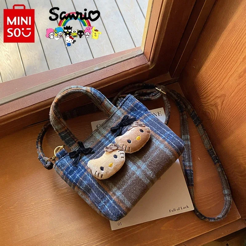 Sanrio 2025 New Women's Handbag Fashion High Quality Women's Crossbody Bag Cartoon Versatile Girl Multi Functional Storage Bag